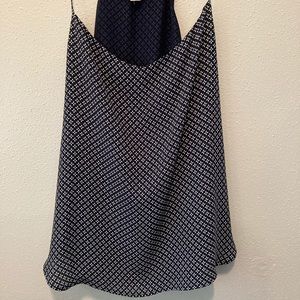 Loft Navy Printed Tank Size LP